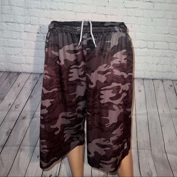 And1 Other - And1 Purple & Black Camouflage Athletic shorts size L